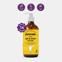 A bottle of PetMade Hip & Joint Formula